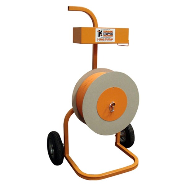 Kubinec Pneumatic Wheeled Dispenser with Buckle Tray Holds 1 Coil of 75 in. Strap KU313677 - main